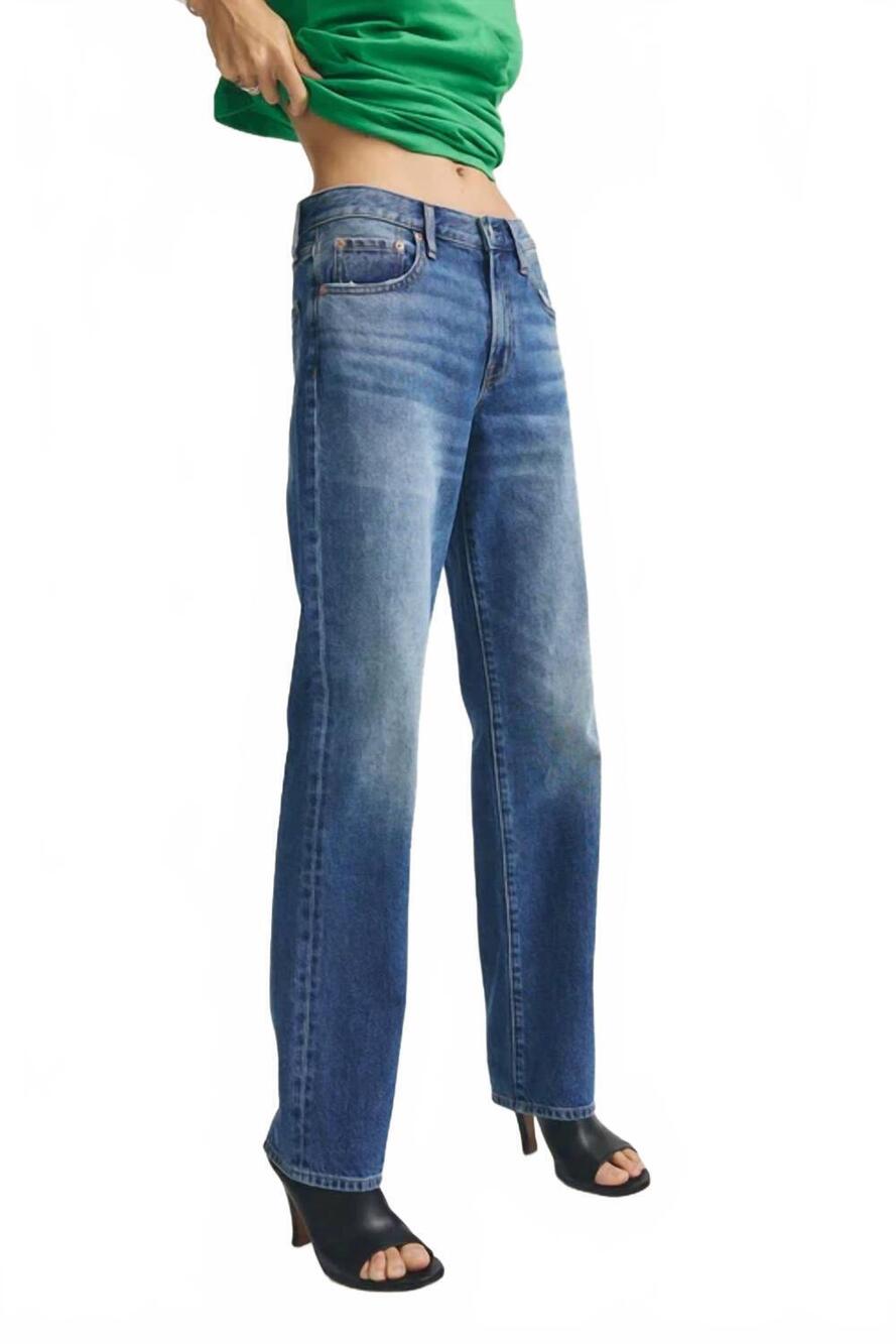 NEW PISTOLA issa mid rise straight jean in sorensen - Picture 6 of 9
